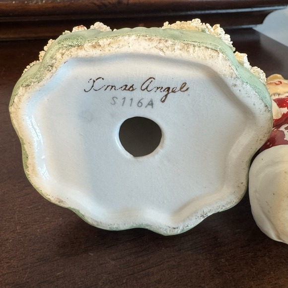 2 - Vintage Napco Christmas Angel S116A & X6984 Ceramic Figurines Japan - Picture 8 of 12